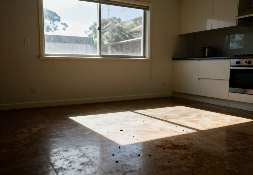 Ant trail along kitchen counter in Kyle Bay home